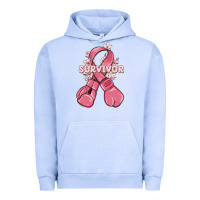 Pigment Grape Ice survivor breast cancer with boxing gloves Urban Hoodie - MaliasSmallBusiness