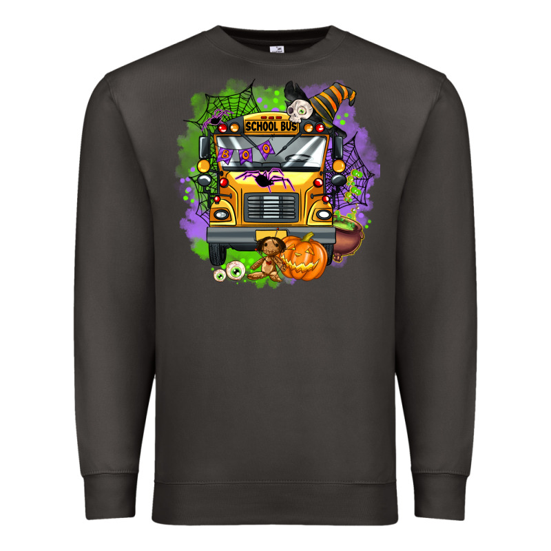 Halloween School Bus Premium Sweatshirt by AdoDesignShop | Teevron
