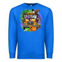 True Royal halloween school bus Premium Sweatshirt - AdoDesignShop