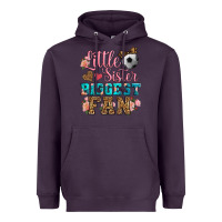 Plum little sister biggest fan soccer Heavyweight Hoodie - HRA Design Shop