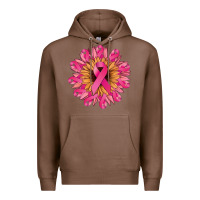 Chestnut cancer ribbon sunflower Premium Hoodie - NancyCooperArtShop