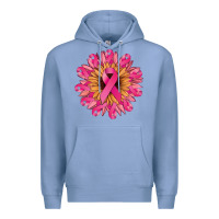 Colony Blue cancer ribbon sunflower Premium Hoodie - NancyCooperArtShop
