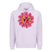Lilac cancer ribbon sunflower Premium Hoodie - NancyCooperArtShop