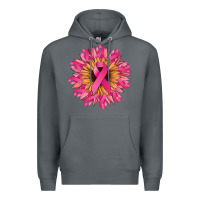 Rock cancer ribbon sunflower Premium Hoodie - NancyCooperArtShop