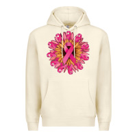 Sandshell cancer ribbon sunflower Premium Hoodie - NancyCooperArtShop