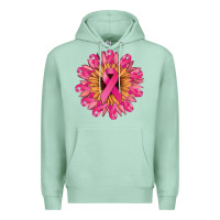 Seafoam cancer ribbon sunflower Premium Hoodie - NancyCooperArtShop