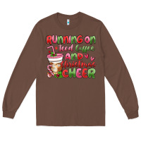 Chestnut running on iced coffee and christmas cheer Long Sleeve Tee - MaliasSmallBusiness