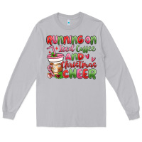 Moon Dust running on iced coffee and christmas cheer Long Sleeve Tee - MaliasSmallBusiness