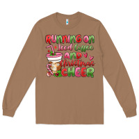 Toasted Coconut running on iced coffee and christmas cheer Long Sleeve Tee - MaliasSmallBusiness