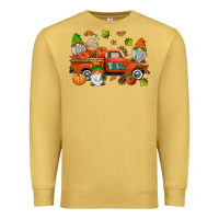 Antique Gold fall gnomes truck Premium Sweatshirt - AdoDesignShop