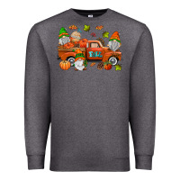Charcoal Heather fall gnomes truck Premium Sweatshirt - AdoDesignShop