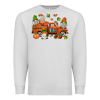 Dove Grey fall gnomes truck Premium Sweatshirt - AdoDesignShop