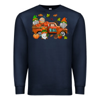 Navy fall gnomes truck Premium Sweatshirt - AdoDesignShop