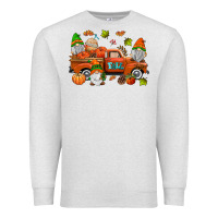Oatmeal Heather fall gnomes truck Premium Sweatshirt - AdoDesignShop