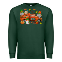 Sports Green fall gnomes truck Premium Sweatshirt - AdoDesignShop