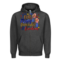 Charcoal Heather flip flops fireworks and freedom Zipper Hoodie - texasbilliewilder