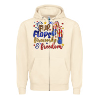 Sandshell flip flops fireworks and freedom Zipper Hoodie - texasbilliewilder