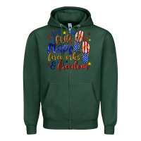 Sports Green flip flops fireworks and freedom Zipper Hoodie - texasbilliewilder