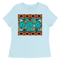 Baby Blue gemstone tumbler Ladies Tee - BarkalooDesign