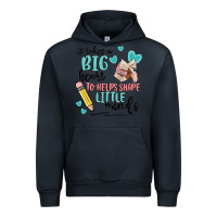 Navy it takes a big hearts to helps shape little minds Urban Hoodie - MaliasSmallBusiness