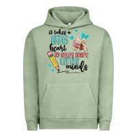 It Takes A Big Hearts To Helps Shape Little Minds Urban Hoodie | Teevron