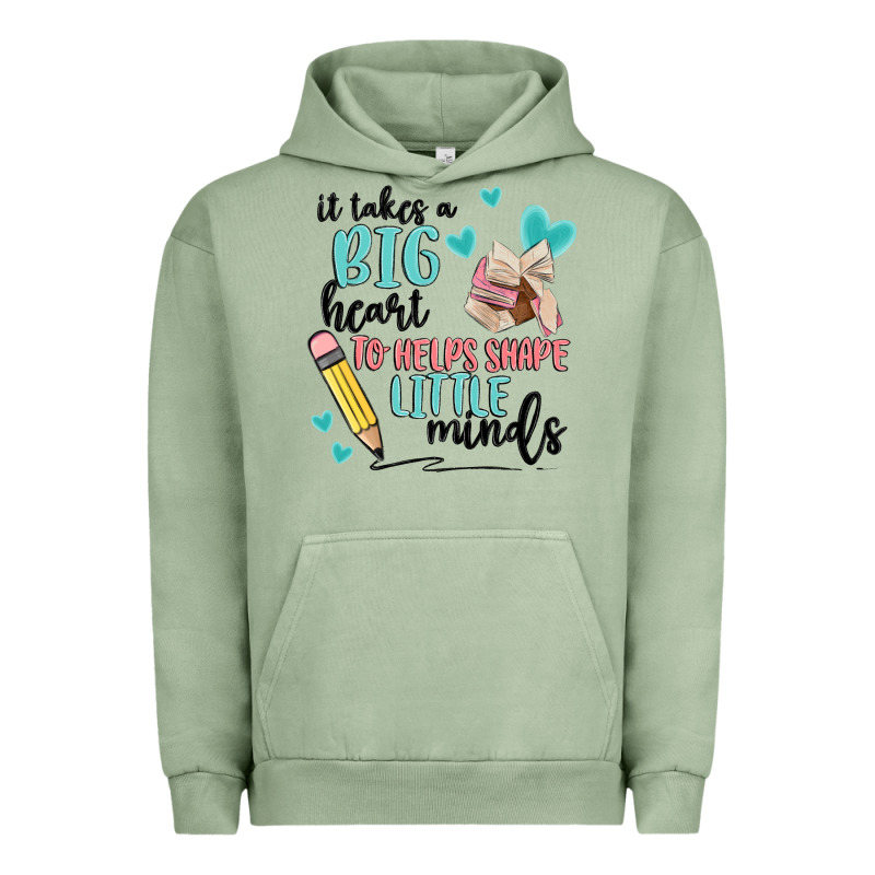 It Takes A Big Hearts To Helps Shape Little Minds Urban Hoodie by MaliasSmallBusiness | Teevron