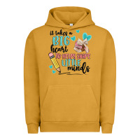 Pigment Peanut Butter it takes a big hearts to helps shape little minds Urban Hoodie - MaliasSmallBusiness