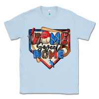 Dusty Blue home sweet home baseball Classic Tee - Zillion Design Studio