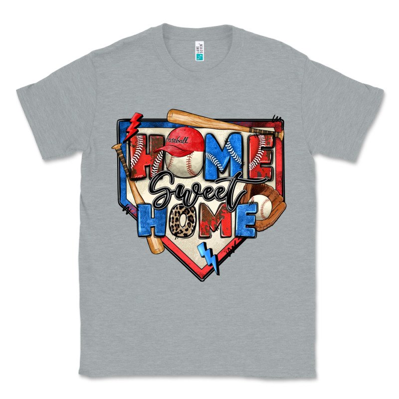 Home Sweet Home Baseball Classic Tee by Zillion Design Studio | Teevron