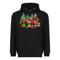 Merry Christmas Truck Afro Gnomies Heavyweight Hoodie | Teevron