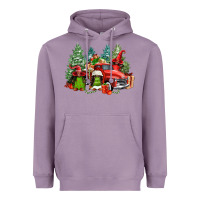 Lavender merry christmas truck afro gnomies Heavyweight Hoodie - FaDigitalArtStudio
