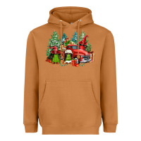 Meerkat merry christmas truck afro gnomies Heavyweight Hoodie - FaDigitalArtStudio