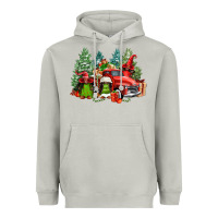 Moon Dust merry christmas truck afro gnomies Heavyweight Hoodie - FaDigitalArtStudio