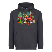 Smoke merry christmas truck afro gnomies Heavyweight Hoodie - FaDigitalArtStudio