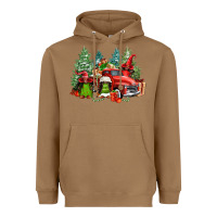Toasted Coconut merry christmas truck afro gnomies Heavyweight Hoodie - FaDigitalArtStudio