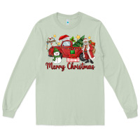 Matcha merry christmas truck Long Sleeve Tee - MaliasSmallBusiness