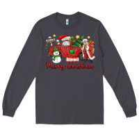 Smoke merry christmas truck Long Sleeve Tee - MaliasSmallBusiness