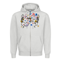 Dove Grey fourth of july dancing skeleton Zipper Hoodie - texasbilliewilder