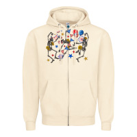 Sandshell fourth of july dancing skeleton Zipper Hoodie - texasbilliewilder