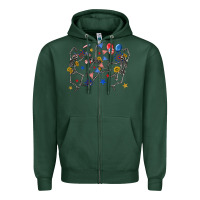 Sports Green fourth of july dancing skeleton Zipper Hoodie - texasbilliewilder