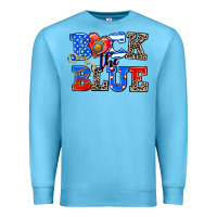 Ocean Blue back the blue Premium Sweatshirt - AdoDesignShop