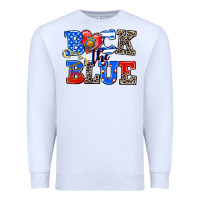 White back the blue Premium Sweatshirt - AdoDesignShop