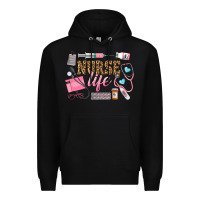 Black Western Nurse Life Premium Hoodie - LillyAllenDesigns