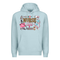 Blue Mist Western Nurse Life Premium Hoodie - LillyAllenDesigns
