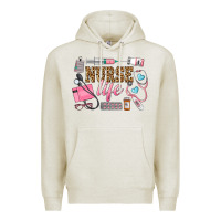 Oatmeal Heather Western Nurse Life Premium Hoodie - LillyAllenDesigns