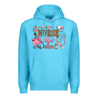 Ocean Blue Western Nurse Life Premium Hoodie - LillyAllenDesigns