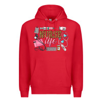 Red Western Nurse Life Premium Hoodie - LillyAllenDesigns
