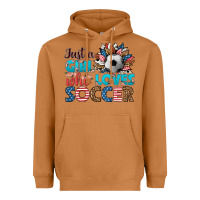 Meerkat just a girl who loves soccer Heavyweight Hoodie - HRA Design Shop