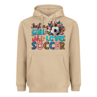 Mushroom just a girl who loves soccer Heavyweight Hoodie - HRA Design Shop