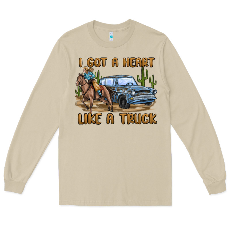 I Got A Heart Like A Truck Long Sleeve Tee by MaliasSmallBusiness | Teevron